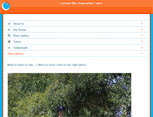 Tablet Screenshot of cartmelriseequestriancentre.com